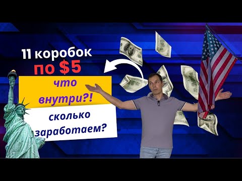 Видео: РАСПАКОВКА 11 коробок по $5 с аукциона | Что внутри и сколько мы заработали?