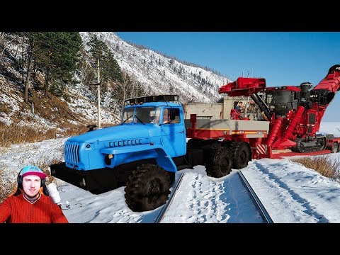 Видео: УРАЛ ЗАСТРЯЛ НА ЖД ПЕРЕЕЗДЕ - ФЕРМА FARMING SIMULATOR 19