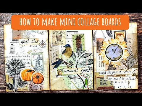 Видео: Как сделать крутые мини-коллажи для журналов-мусорщиков (по мотивам The Paper Outpost)
