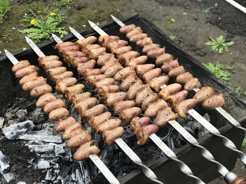 Видео: КАК ПРИГОТОВИТЬ ОЧЕНЬ ВКУСНЫЙ ШАШЛЫК  ИЗ КУРИНЫХ СЕРДЕЧЕК ( ВСЕ ДЕЛО В МАРИНАДЕ )