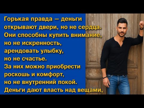 Видео: Горькая правда: деньги покупают вещи, но не чувства.