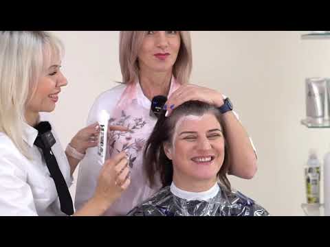 Видео: Быстрое и гарантированное окрашивание седых волос красками Nouvelle Espressotime за 10 мин