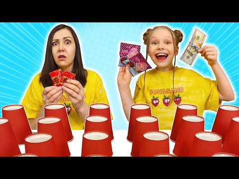 Видео: НАЙДИ пару вкусняшек! ВЫБЕРИ правильный СТАКАНЧИК чтобы забрать 100$
