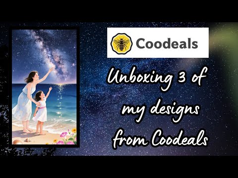 Видео: Распаковываю три моих собственных дизайна от CooDeals! | Эксклюзивная коллекция алмазной живописи
