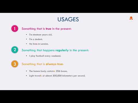 Видео: Англи хэл | Анхан дунд шат - Present simple tense