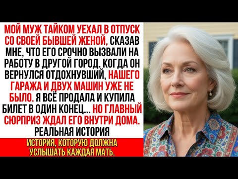 Видео: Муж вернулся из "командировки" с бывшей женой — а я уже продала гараж и две машины. Но это не всё …