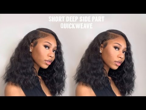 Видео: СПОСОБ СДЕЛАТЬ: Короткий глубокий боковой пробор Быстрое плетение