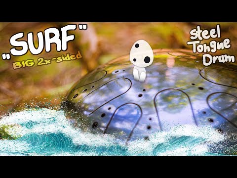 Видео: Двухсторонний Глюкофон "SURF" (G-minor + D-minor) / Double sided Steel Tongue Drum / Kosmosky Tank