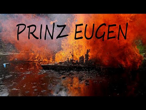 Видео: ПРИНЦ ОЙГЕН - тяжелый крейсер из пластилина. Слепил и уничтожил модель корабля. Prinz Eugen.