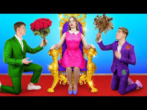 Видео: Гига Богатая VS Бедная Пара || Как Стать Лучшей Парой в Школе