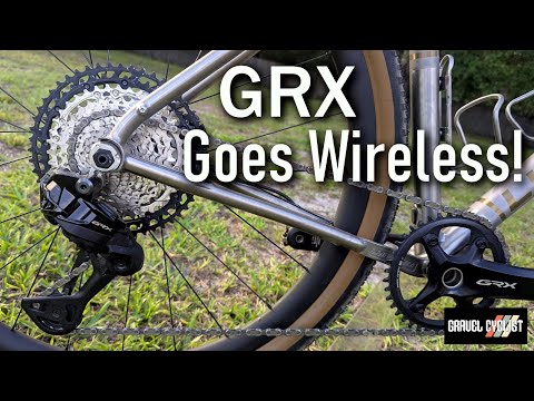 Видео: Shimano GRX Di2 1x 12-скоростной теперь беспроводной: первые впечатления, сборка и многое другое