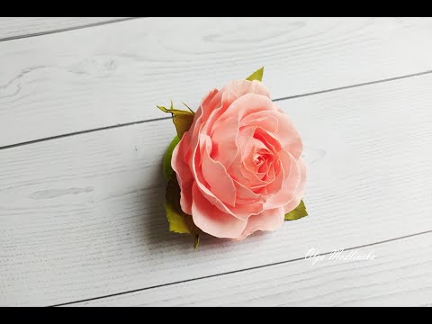 Видео: Роза Из Фоамирана. Мастер Класс.