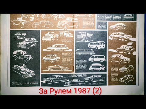 Видео: Журнал За Рулем 1987 выпуск 2. Советский автомобильный дизайн.
