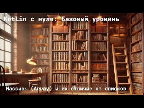 Видео: Массивы (Array) в Kotlin и их отличие от списков