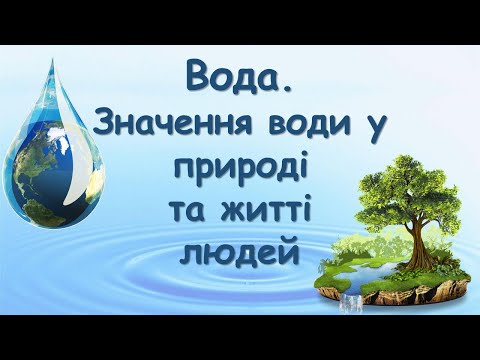 Видео: Вода. Значення води в природі та житті людини.