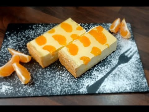 Видео: Käsekuchen или Творожный пирог с мандаринами