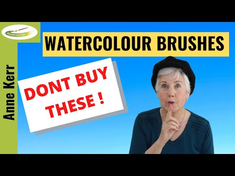 Видео: АКВАРЕЛЬНЫЕ КИСТИ. (Не покупайте их!) — КАК ТЩАТЕЛЬНО ВЫБИРАТЬ КИСТЬ (для достижения наилучших ре...
