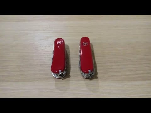 Видео: Сравнение Victorinox Huntsman и Evolution S17