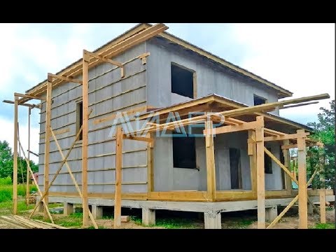 Видео: Дом из ЦСП СИП-панелей в поселке Толстопальцево
