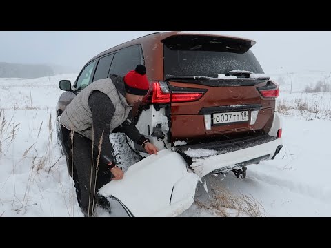 Видео: Уничтожил обвес на LEXUS LX 570 за 500.000 рублей