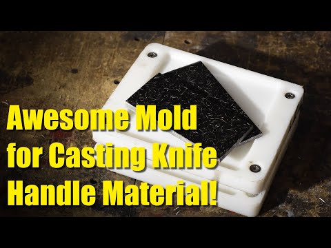 Видео: Изготовление формы для изготовления рукоятки ножа (микарта)