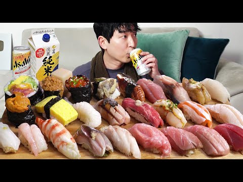 Видео: Вкусные суши!! Счастливого вечера, MUKBANG REALSOUND ASMR EATINGSHOW