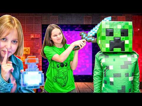 Видео: Minecraft в реальной жизни! Амелька Карамелька Темные истории 😱