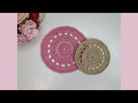 Видео: Свяжем и обвяжем круглый мотив крючком.