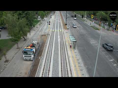 Видео: Реконструкция на трамвайно трасе на ТМ-5 (02.09.2022)