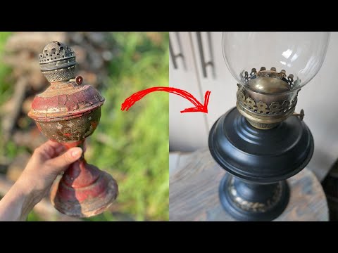 Видео: Restoring an old kerosene lamp / Восстановление старой керосиновой лампы / DIY TSVORIC