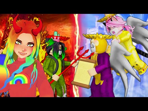 Видео: АНГЕЛЫ ПРОТИВ ДЕМОНОВ! КТО ПОБЕДИТ?! Roblox Angels Devils Obby