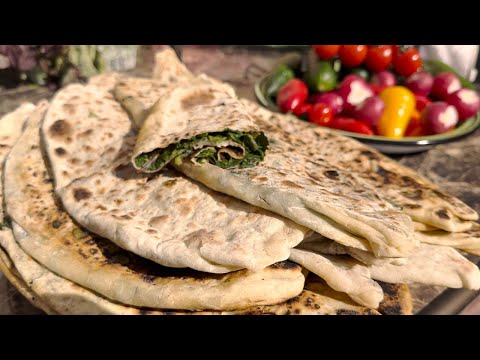Видео: Жингялов Хац на Мангале - Армянский Хлеб с Зеленью Вкуснейшее - Традиционное Блюдо