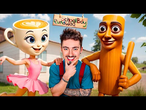 Видео: СБЕГАЮ ОТ ТУНГ ТУНГ ТУНГ САУРА В SCHOOLBOY RUNAWAY В МАЙНКРАФТ!