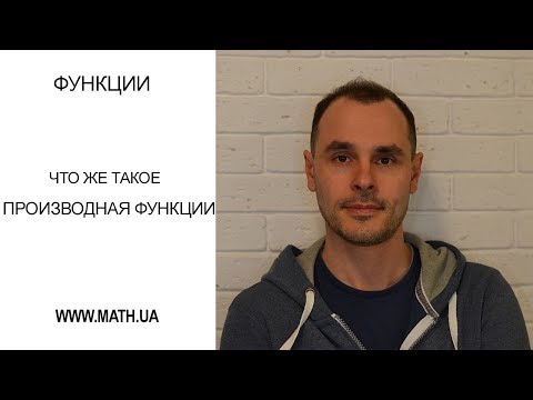 Видео: Функции. Урок №8. Что же такое производная?