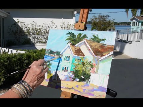 Видео: Пленэр с видом на дом у озера