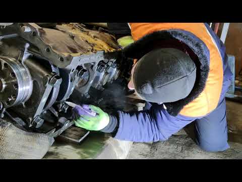 Видео: CAT15. часть14 протяжка бугелей и шатунов