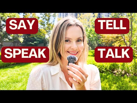 Видео: В чому різниця між дієсловами SAY | TELL | TALK | SPEAK? 4 англійські дієслова, які всі плутають!