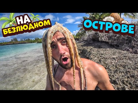 Видео: Выжить на острове [3-Часть ] Поймал осьминога Наступил на ежа