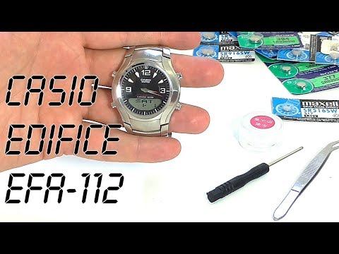 Видео: CASIO EFA-112 – Батарейка на 10 лет