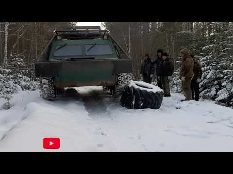 Видео: Лесное приключение на Танке-вездеходе Газ73 гтму нашли колесо от Ponsse