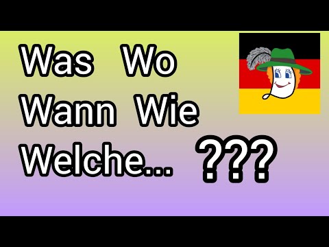 Видео: Розмовна німецька 20. Was, wo, wie, welche .... .Спеціальні питальні речення.