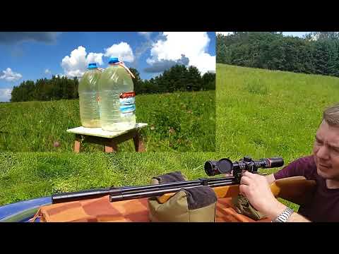 Видео: PR900W 4.5мм. Пробьёт ли 5л баклаху на 100м?