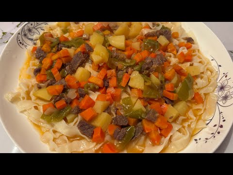 Видео: Нан салма, қазақша рецепт! #быстрыерецепты #ужинрецепт #обед 