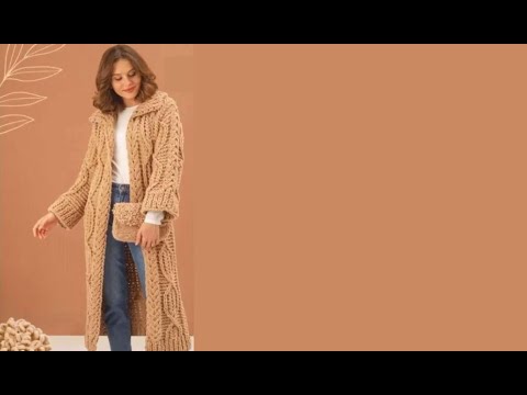 Видео: Кардиган из Puffy Fine