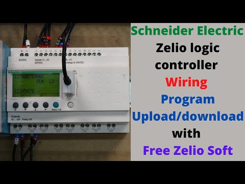 Видео: Подключение логического контроллера Zelio от Schneider Electric, загрузка/выгрузка программы с по...