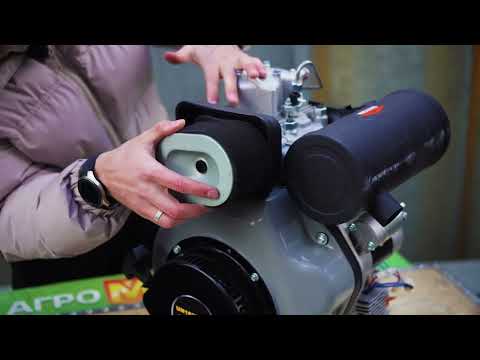 Видео: Двигун Universal 192DE (під конус) до генератора