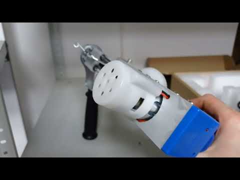 Видео: Тафтинг. Из чего состоит пистолет для тафтинга.   tufting. what a tufting gun consists of.
