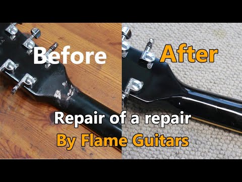 Видео: Gibson Les Paul: как исправить некрасивый сломанный гриф