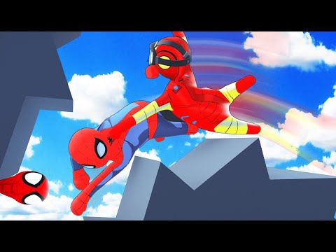 Видео: НАС ПЕРЕМОЛОТИЛО КАК КОФЕ HUMAN FALL FLAT пластилиновые герои Володя Человек Паук Железный Человек