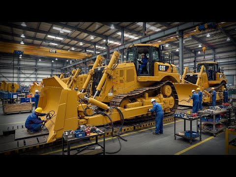 Видео: Вот как НА САМОМ ДЕЛЕ строят САМУЮ КРЕПКУЮ технику Caterpillar